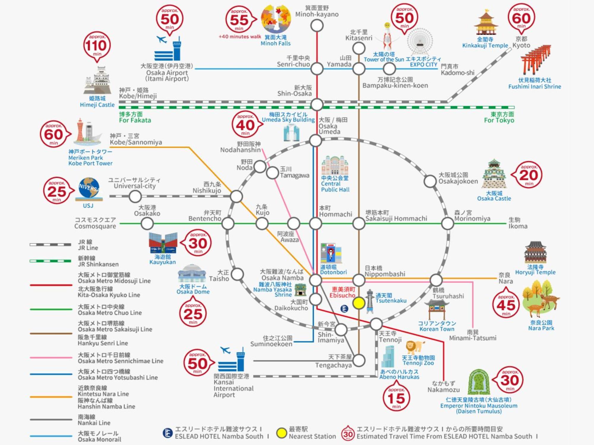 Eslead Hotel Namba South Ⅰ Osaka Zewnętrze zdjęcie